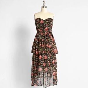Rousing Rose Garden Midi Dress